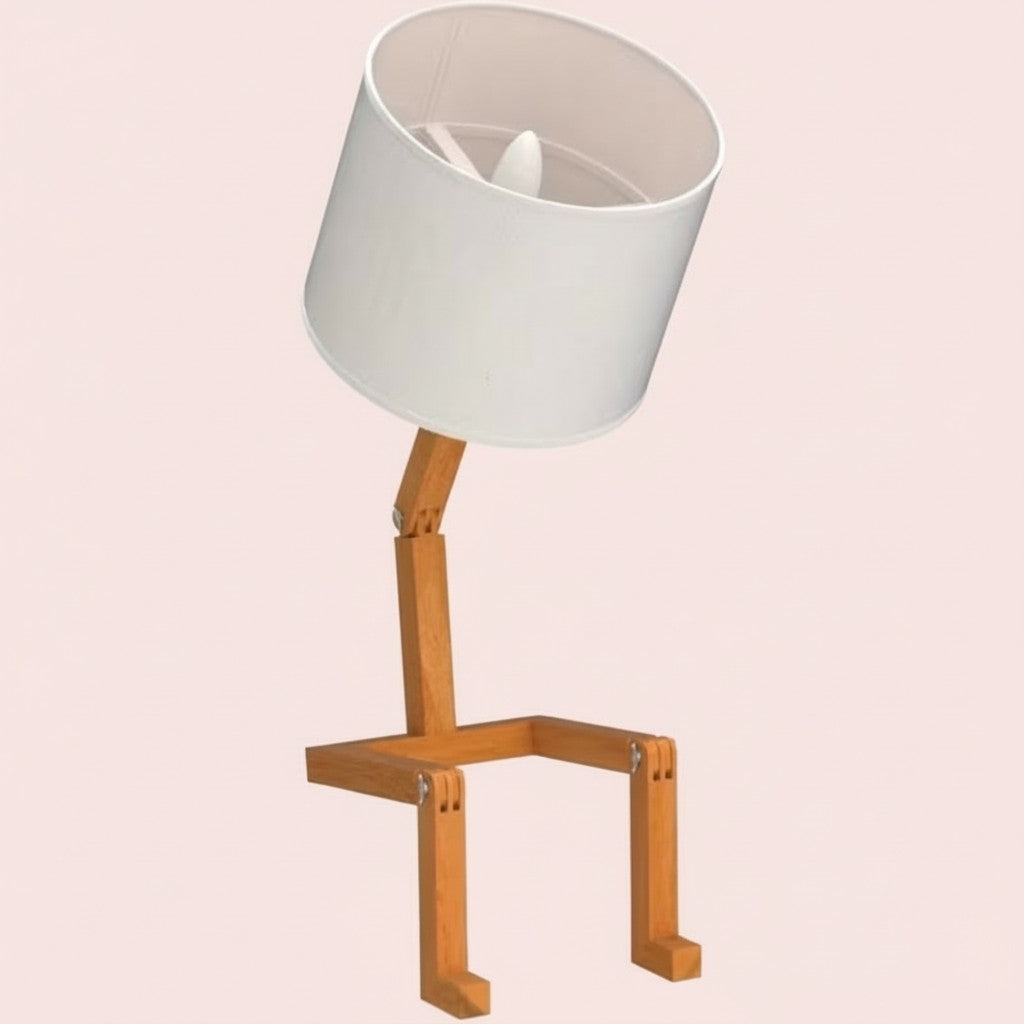 Creative Shape-Changing Wooden Lamp – Foldable Modern Desk Light for Bedroom, Study & Living Room