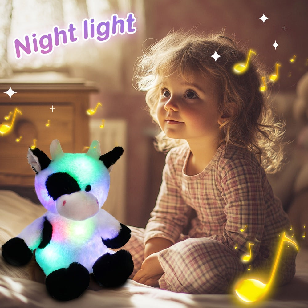 Plush Toy Highland Cow with Glowing Body and Optional Music in Two Interactive Styles for Display — image 7