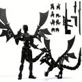 3D Printed Dragon Figurine 2-Piece Set for Garden, Patio and Yard Use, with the Listed Configuration — image 1