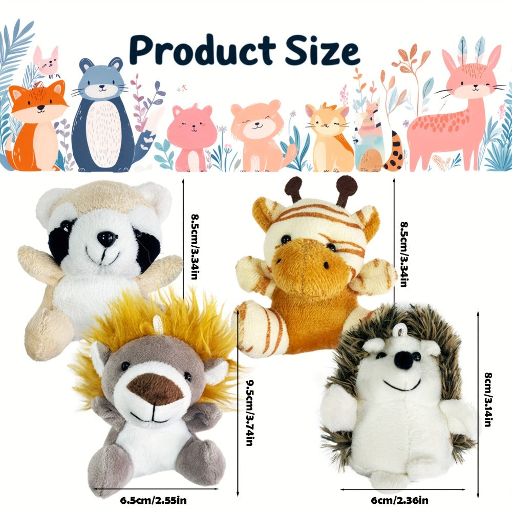 Stuffed Animal Mini Forest Animal Set with 12- or 24-Piece Pack Options for Party Favors and Prizes — image 2