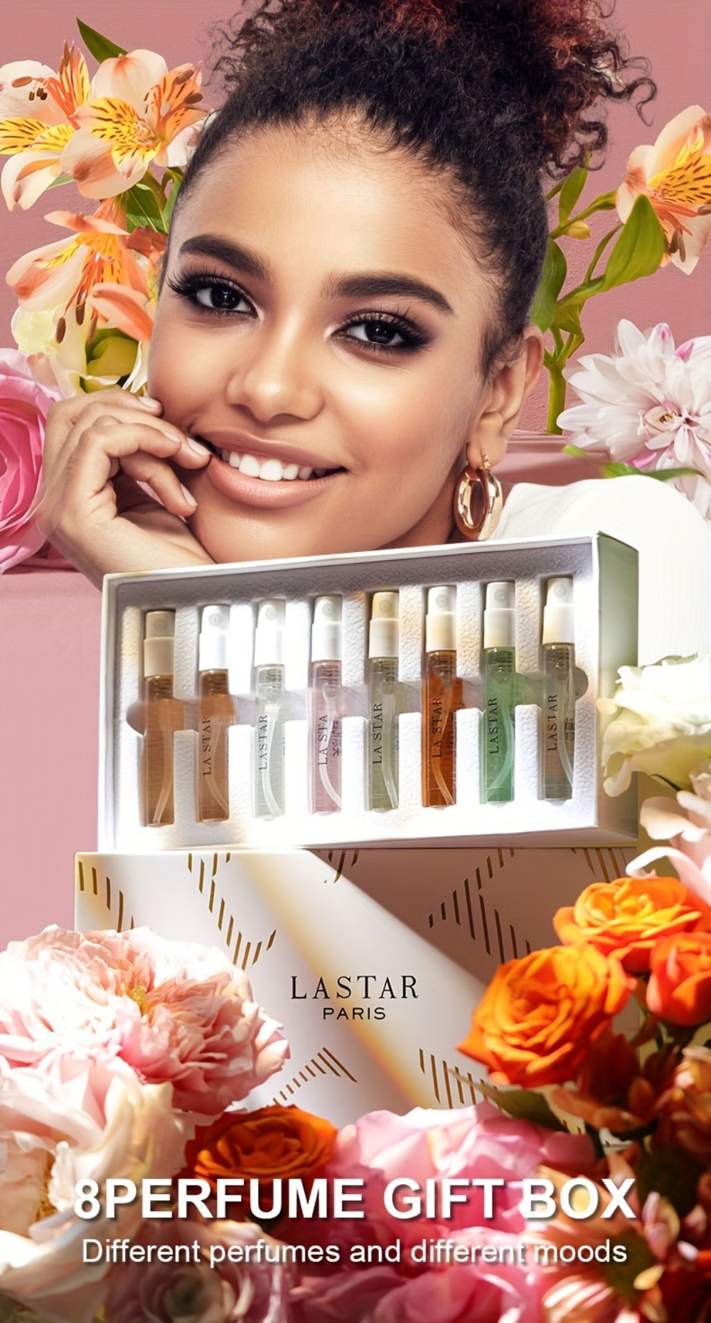Perfume Gift Set LASTAR Eight-Piece Spray Bottle Collection in White Gold Box with Fitted Insert for Women — image 10