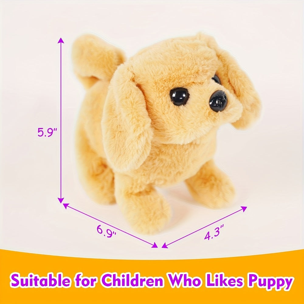 Plush Electric Puppy Toy That Walks & Barks, Interactive Electronic Pet with Plush & Gift Box, Parent-Child Companion — image