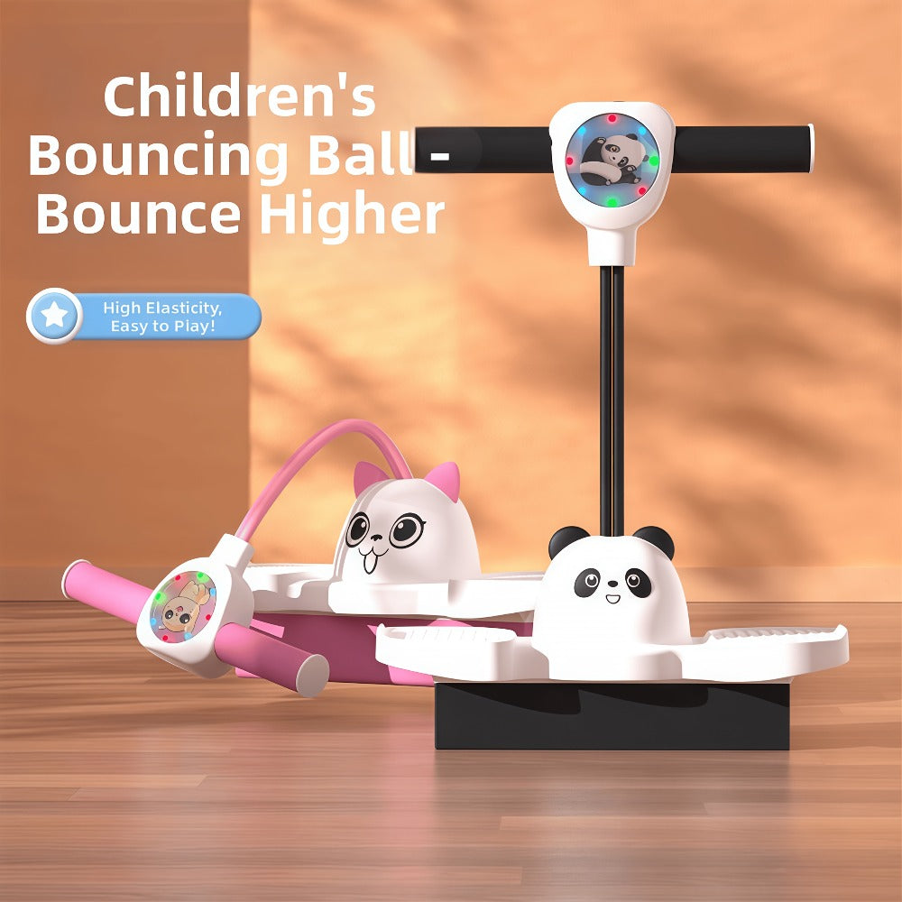 Hop Ball for Kids & Adults Luminous, Thickened Rubber Bouncing Balance Ball, Princess Pink & Panda Black — image 11