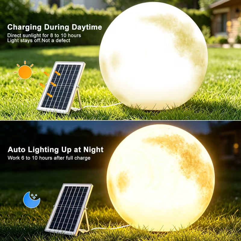 Solar Moon Light with Color Changing Spherical Glow