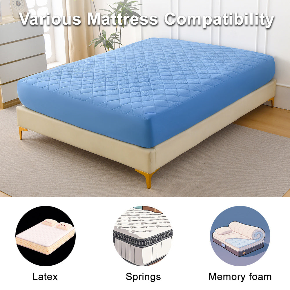 Diamond Grid Waterproof Mattress Protector