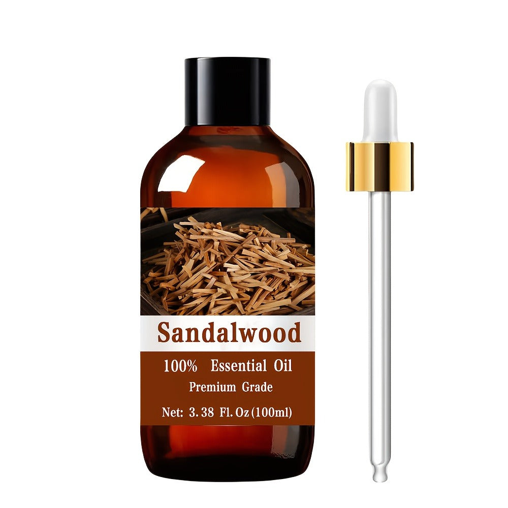 Essential Oil Sandalwood Warm Woody Aroma in 100ml Bottle for Diluted Topical, Diffuser and Massage Use — image 3