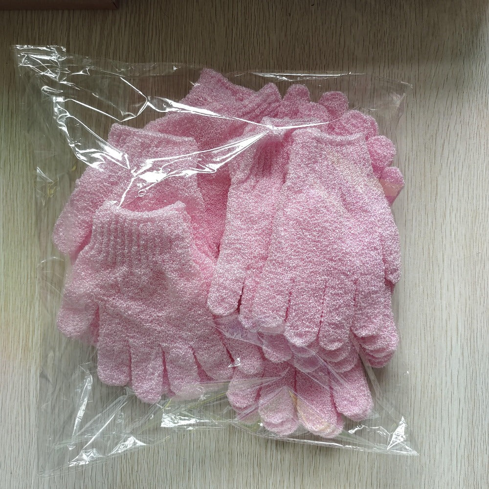 Exfoliating Shower Gloves 20 Pairs Dual-Sided Nylon Bath Scrub Mitts – Body Exfoliation, Spa Massage & Deep Cleansing Gloves 