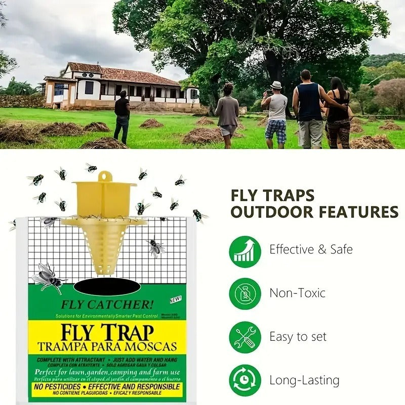 Outdoor  Fly Trap Bag The Ultimate Fly Eradicator Plants Fly Control