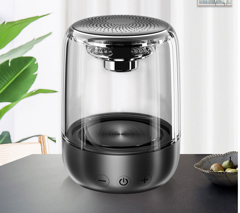 Portable Speakers Bluetooth Column Wireless Bluetooth Speaker Powerful Bass Radio with Variable Color LED Light