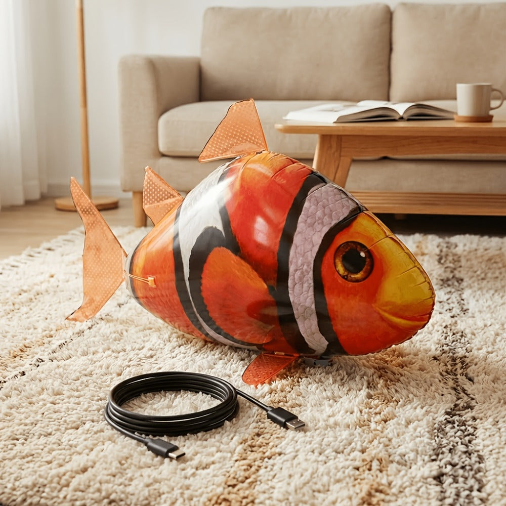 RC Inflatable Clownfish Balloon, Remote Control Flying Fish Toy for Kids Birthday Party, Wedding & Home Decor — image 12