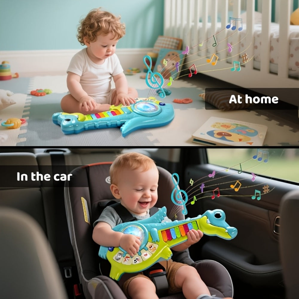 Educational Piano Guitar Toy for Toddlers 1-2 Years, Baby Musical Toy with Animal Sounds & Lights — image 4