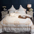 Four-piece cotton satin set