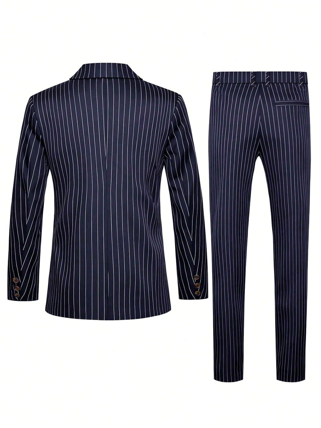 Mens Striped Business Suit Set
