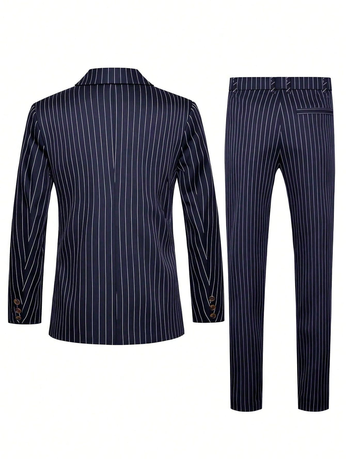 Mens Striped Business Suit Set