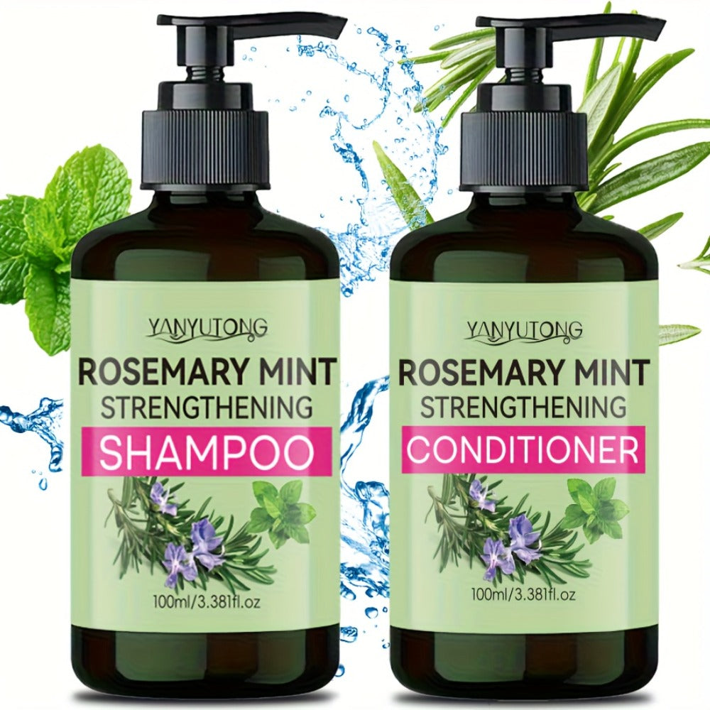 Rosemary Mint Shampoo & Conditioner Set with Rosemary Extract, Strengthening Hair Growth Formula — image 11