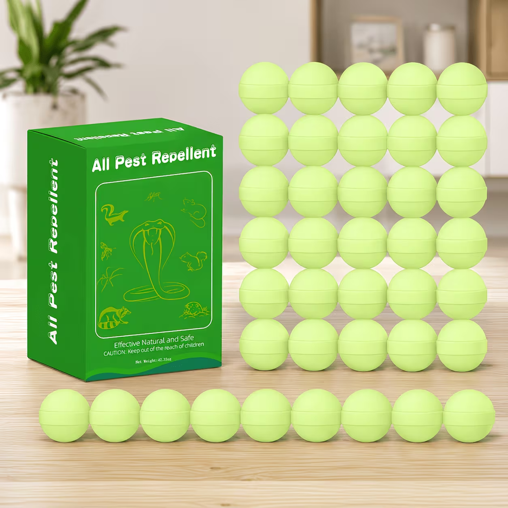 Peppermint Rodent Balls, Natural Mice Indoor Outdoor, Mouse Spider Ant Roach, Pest Control Balls for Home Garage Attic Kitche