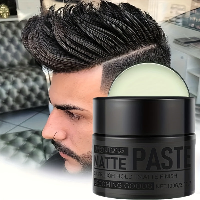 Matte Hair Paste for Men 100g, Non-Greasy Medium Hold Styling Cream with Plant Squalane & Argan Oil — image 11