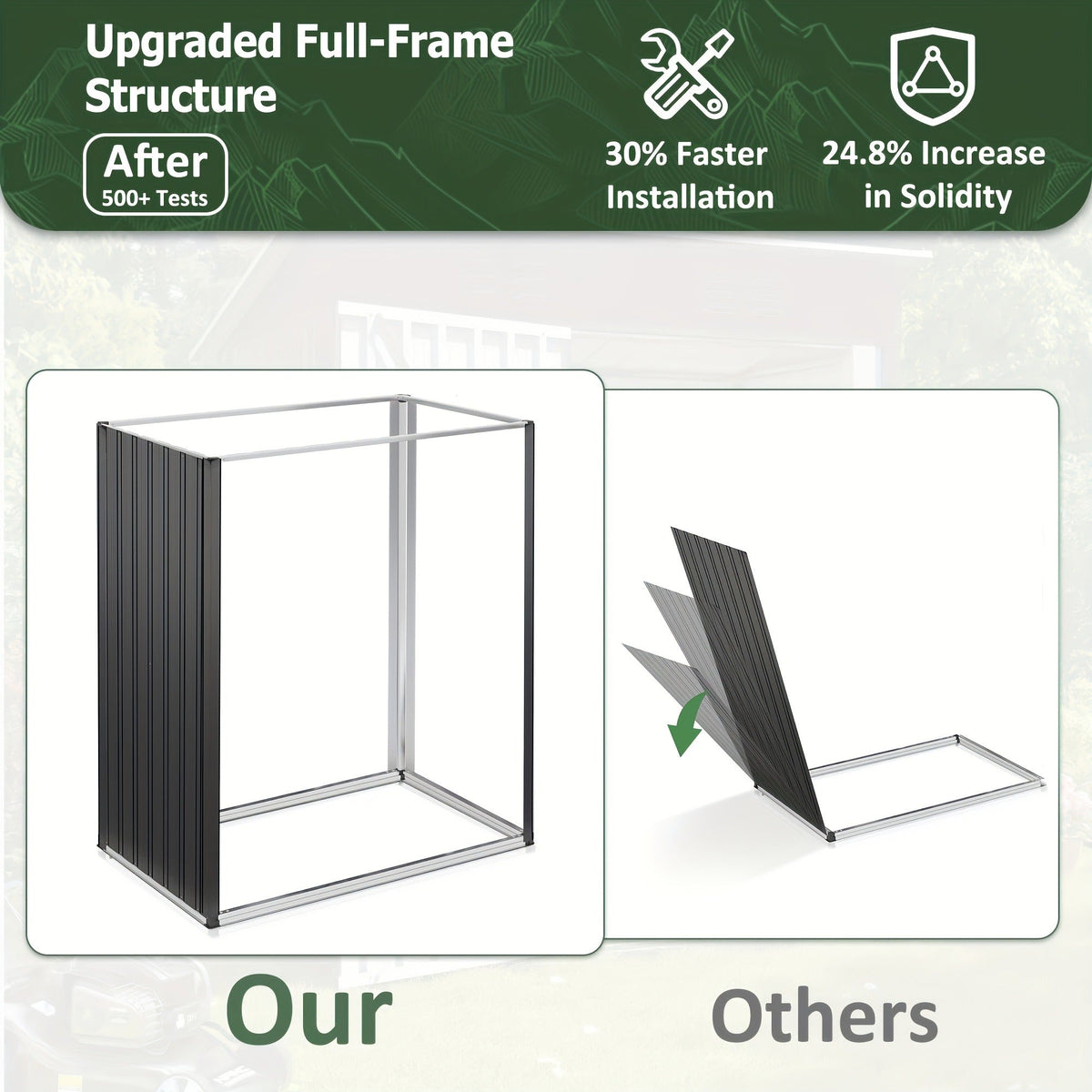 Polycarbonate Greenhouse Kit with Frame, for Garden, Patio and Yard Use, with the Listed Configuration — image 14