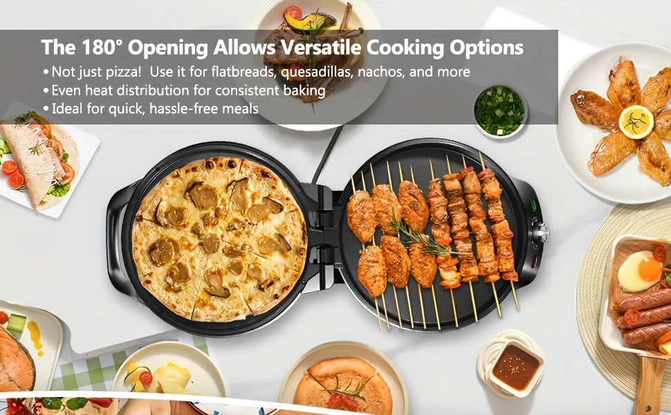 Electric Smokeless Indoor Grill 1500W, 2-in-1 Indoor Grill & Pizza Maker with 30-Min Timer, Auto Shut-Off — image 16