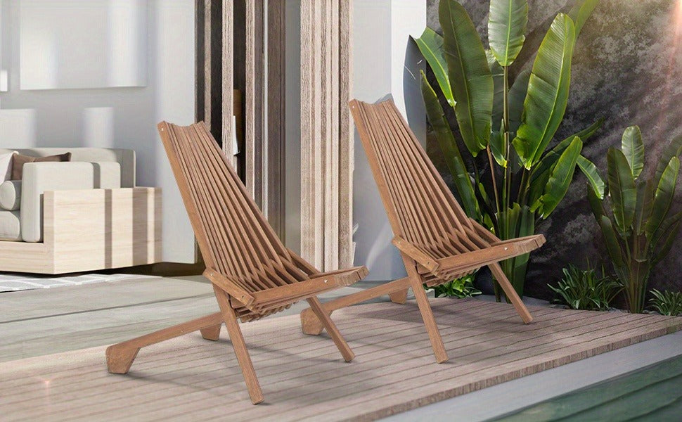 Wood Folding Outdoor Chairs Set of 1/2/4 for Camping, Travel and Outdoor Use, with the Listed Configuration — image 14