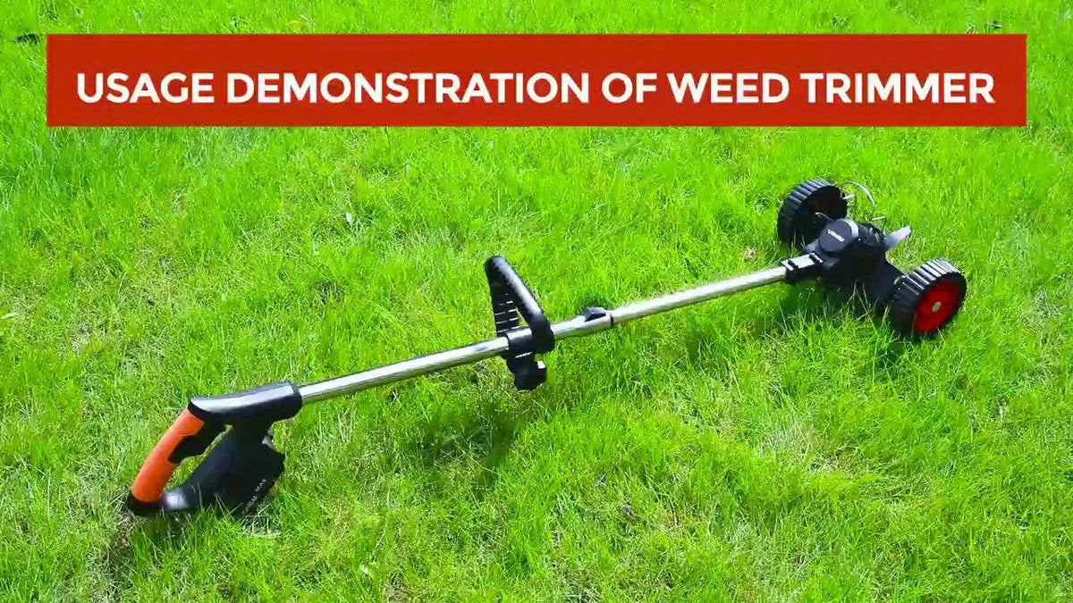 Cordless Weed Trimmer & Edger, 21V 3-in-1 Brush Cutter with 2 Batteries, Adjustable Head for Lawn — image 12