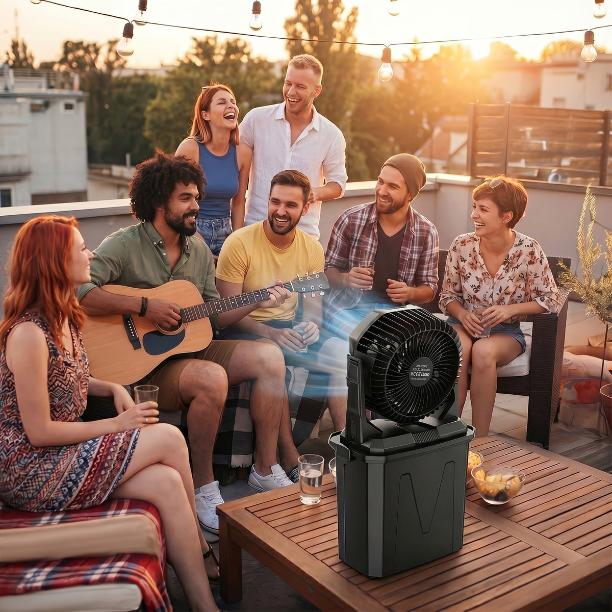 Misting Fan Portable Outdoor with Water Tank 20000mAh Rechargeable Battery Camping Cooling Spray Fan — image 15