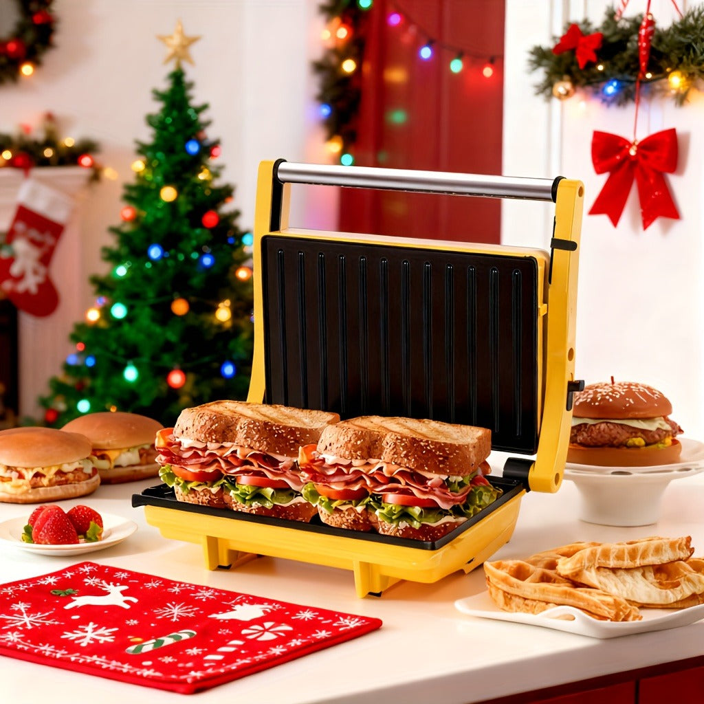 Sandwich Maker 3-in-1 Mini Indoor Grill & Panini Press, Non-Stick 180° Opening, Floating Hinge, 60-Min Timer — image 19