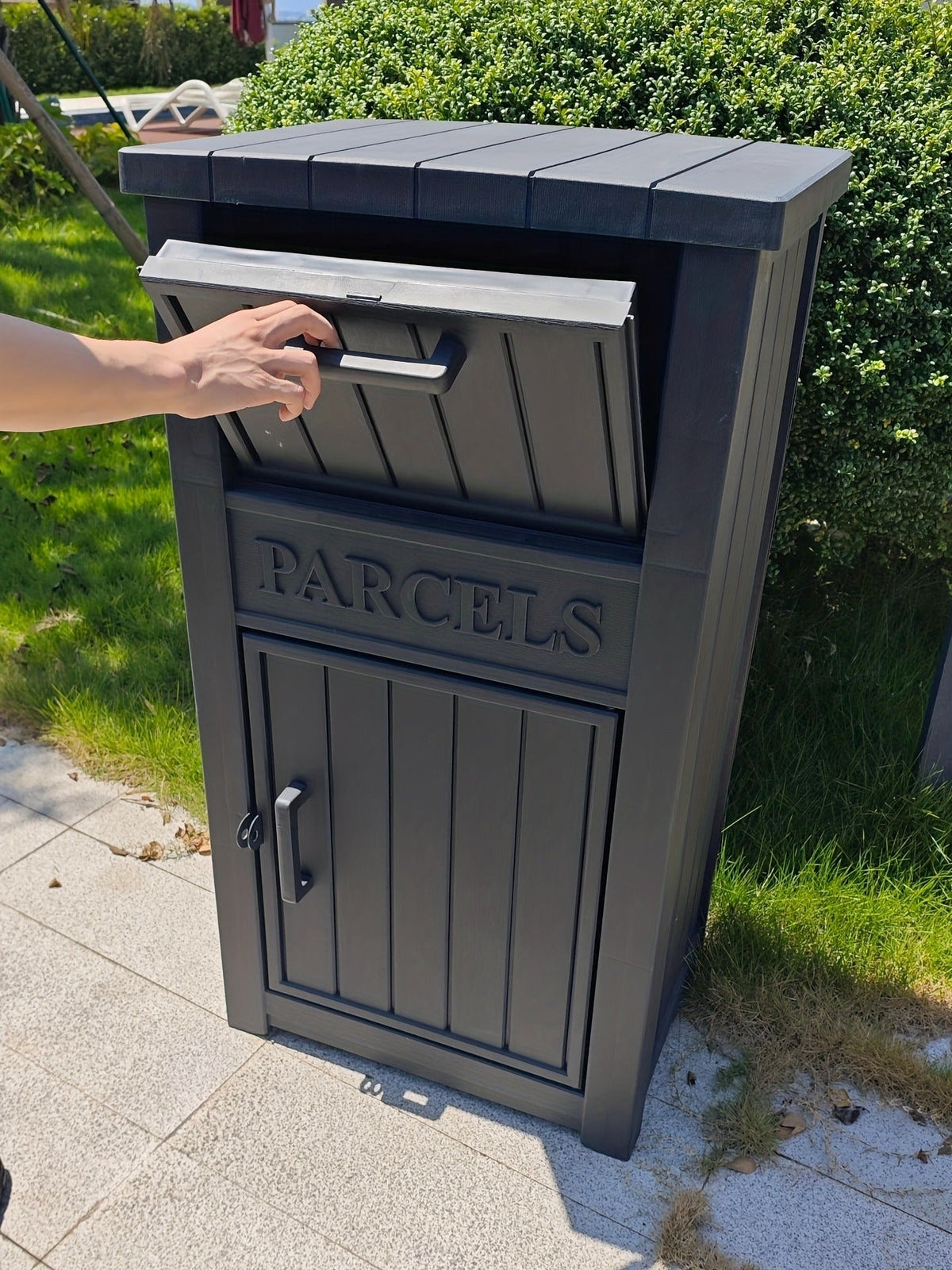 Lockable Outdoor Storage Box Waterproof Package Delivery Porch — image 14