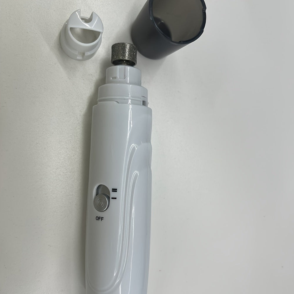 Pet Nail Grinder, DXYE WANIR Rechargeable Two-Speed Tool with Three Port Sizes and White Finish — image 17