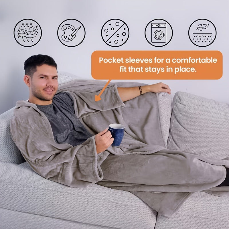 Portable Outdoor Blanket All-Season Soft Lightweight Throw for Work Break Camping Picnic Travel – 6 Colors Gift for Men & Wom