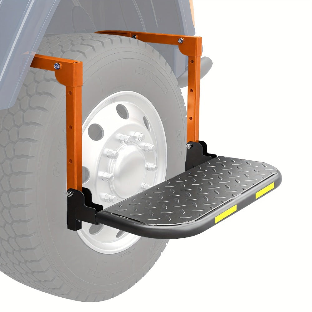 Tire Step Foldable Anti-Slip Thickened – 300 / 500 / 650 lb Capacity Adjustable Height for Truck SUV Trailer Maintenance — im