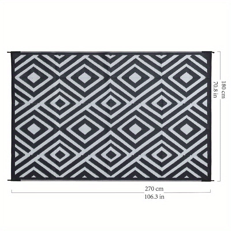 Outdoor Mat | Reversible Foldable Polypropylene RV Camping Patio Large — image 6
