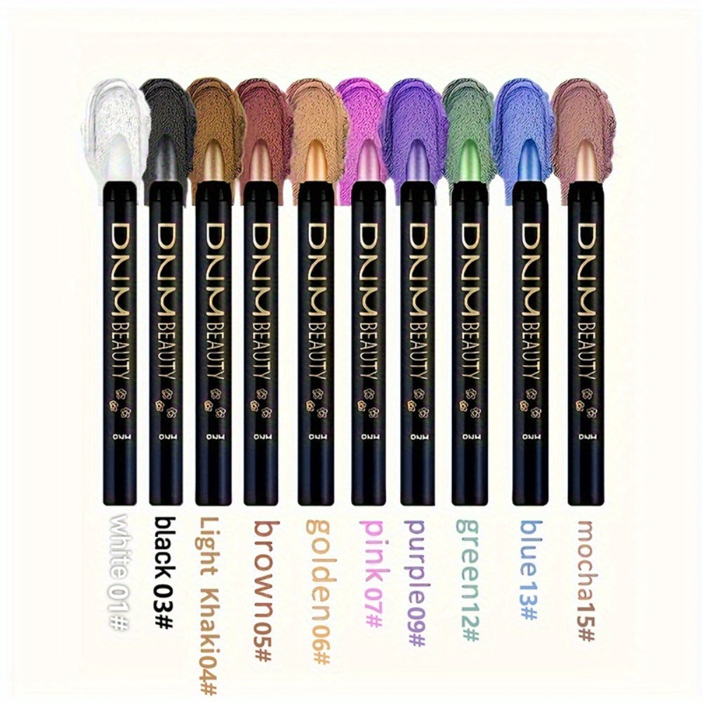 Smoky Eye Shadow Pen Set 10 Colors, Waterproof Rotating Eyeshadow Stick with Pearlescent & Matte Finishes — image 3