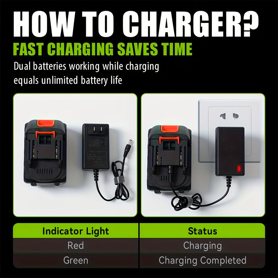 Cordless Chainsaw Brushless Battery for Garden, Patio and Yard Use, with the Listed Configuration — image 8