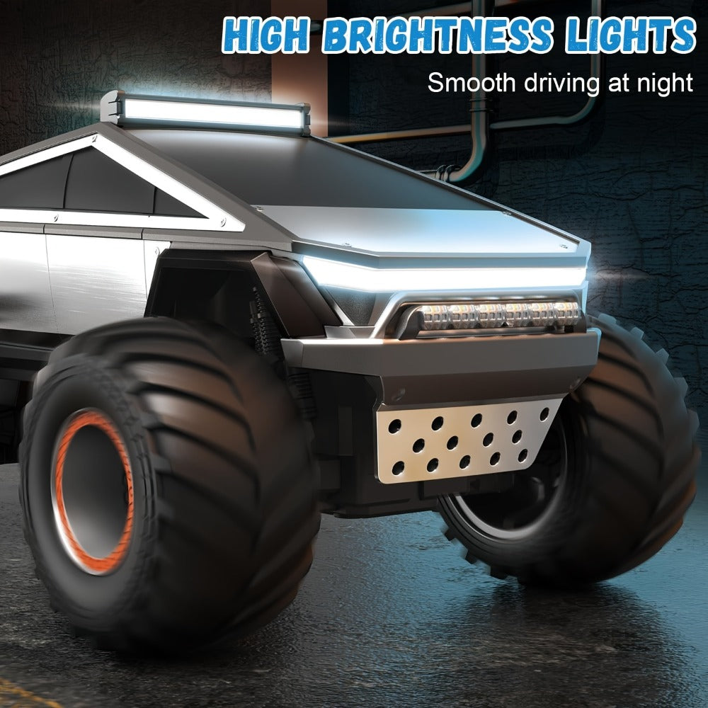 1:12 Scale RC Monster Truck 4WD, Remote Control Cybertruck & Pickup Truck with LED Lights & Sound Effects — image 10