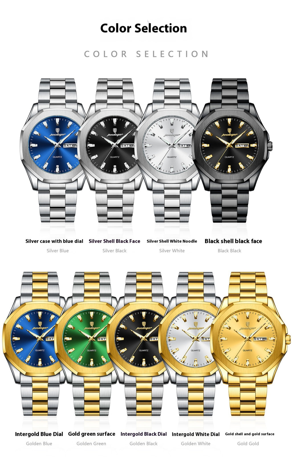 Men's Steel Strap Quartz Watch
