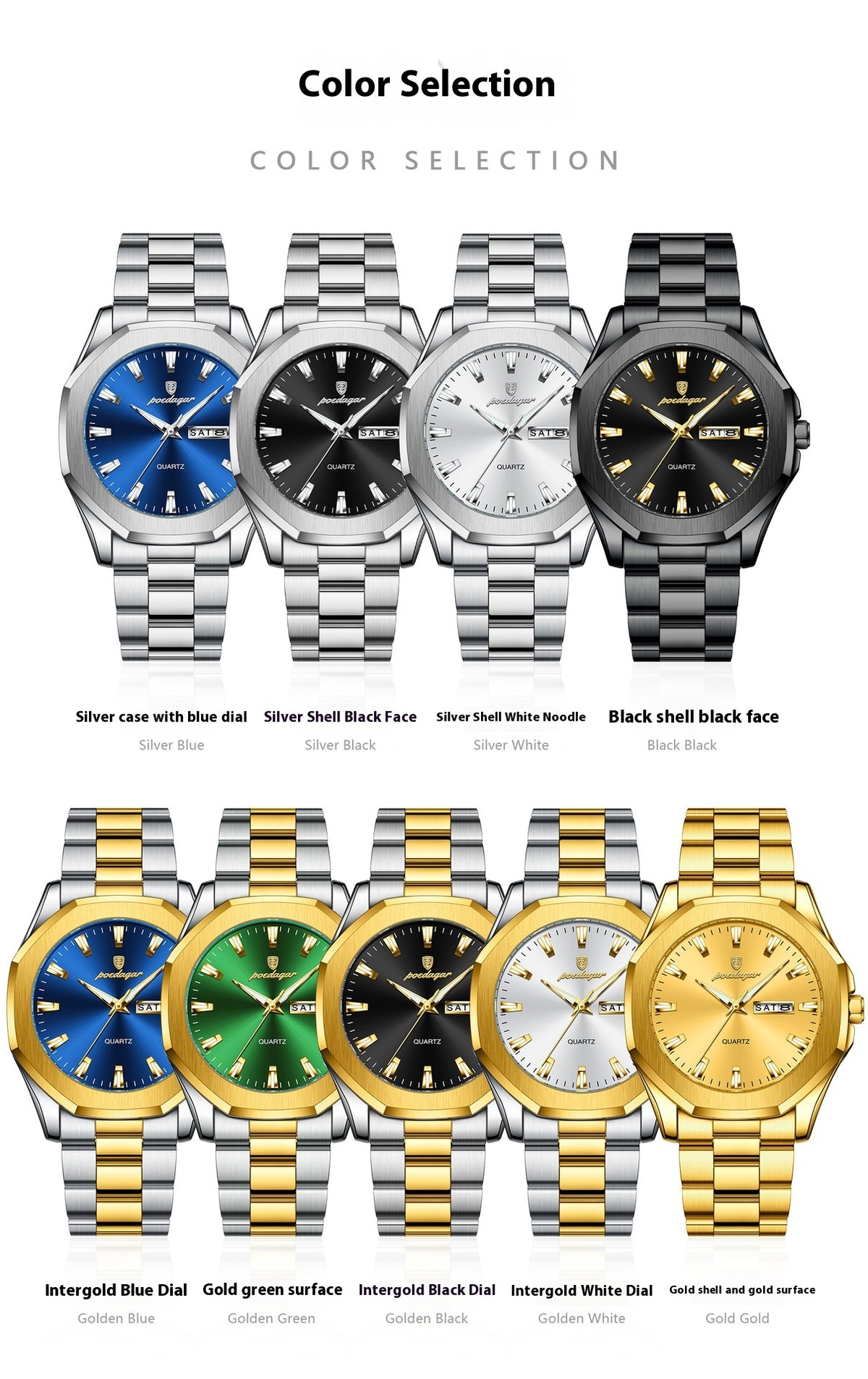 Men's Steel Strap Quartz Watch
