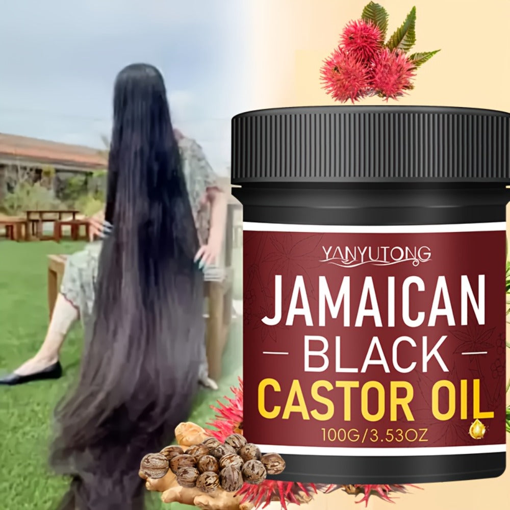 Hair Oil YANYUTONG Jamaican Black Castor 100g Red-Label Jar with Black Screw Lid for Hair and Scalp Application — image 8