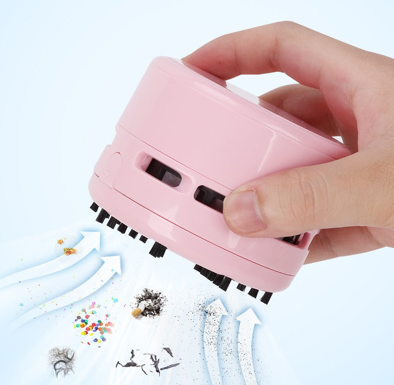 Mini Desktop Vacuum Cleaner - Portable Keyboard & Desk Cleaner
