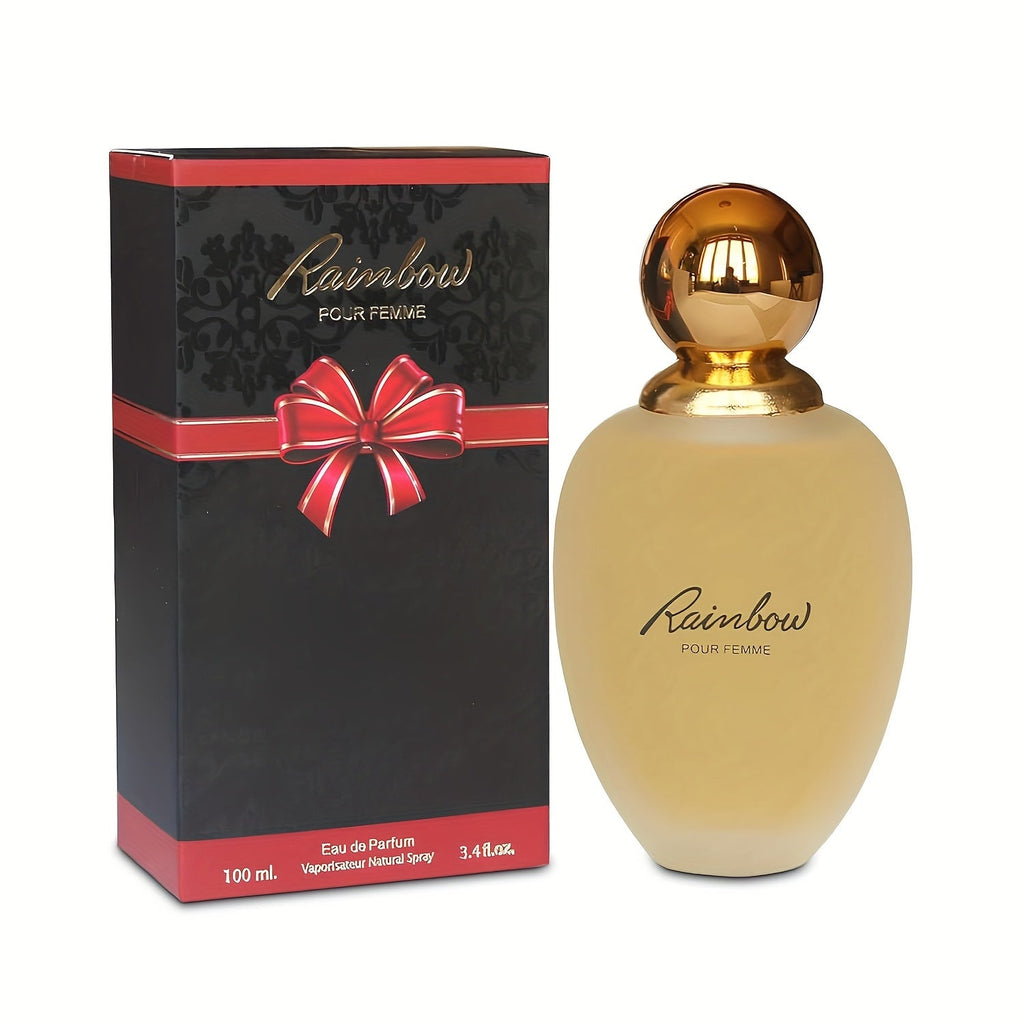 Eau de Parfum Rainbow for Women 100ml Natural Spray in Gold Bottle with Black Box for Daily Wear — image 3