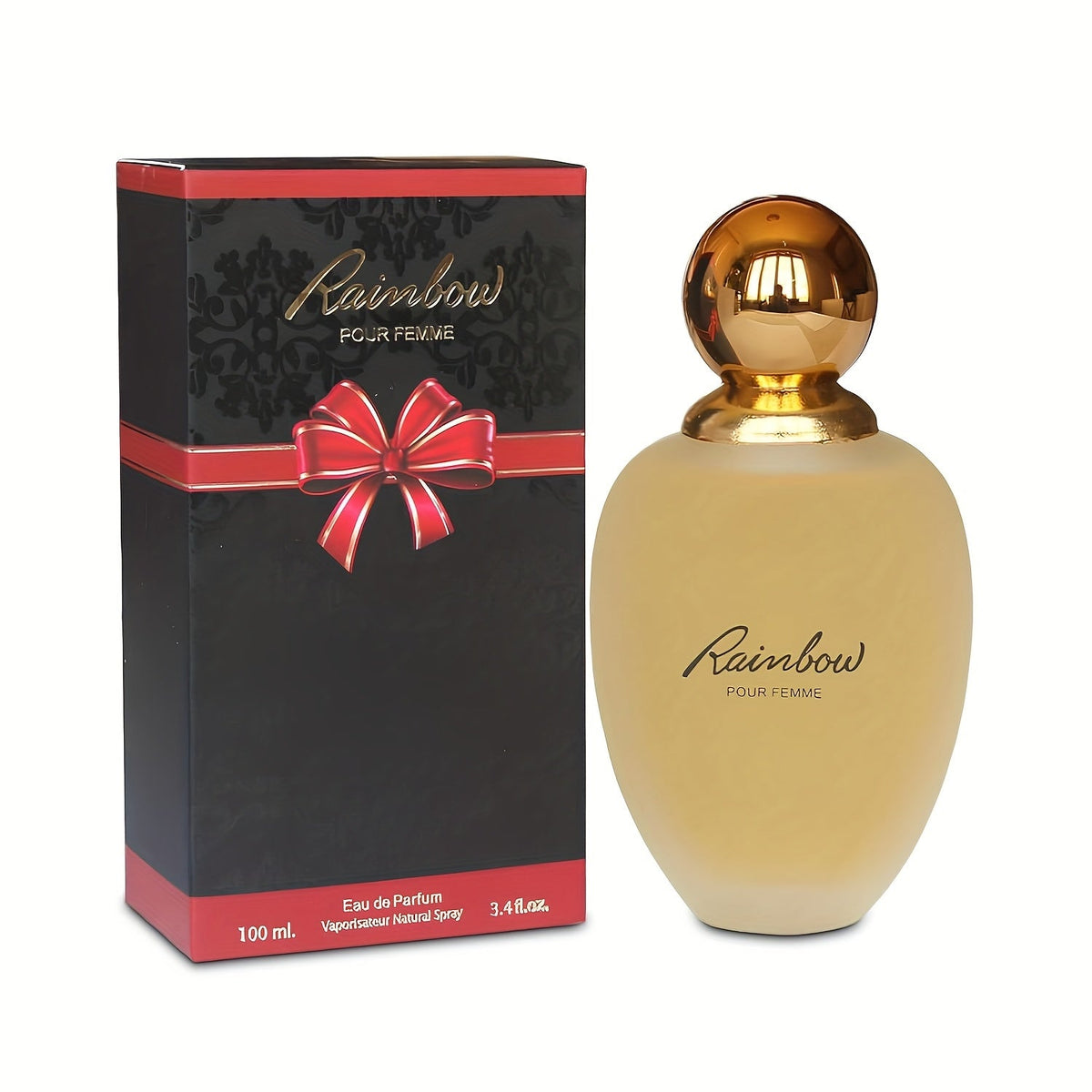 Eau de Parfum Rainbow for Women 100ml Natural Spray in Gold Bottle with Black Box for Daily Wear — image 3