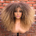 Synthetic Wig 18-Inch Kinky Curly Afro with Full Bangs, Glueless Straps and Combs for Costume Styling — image 19
