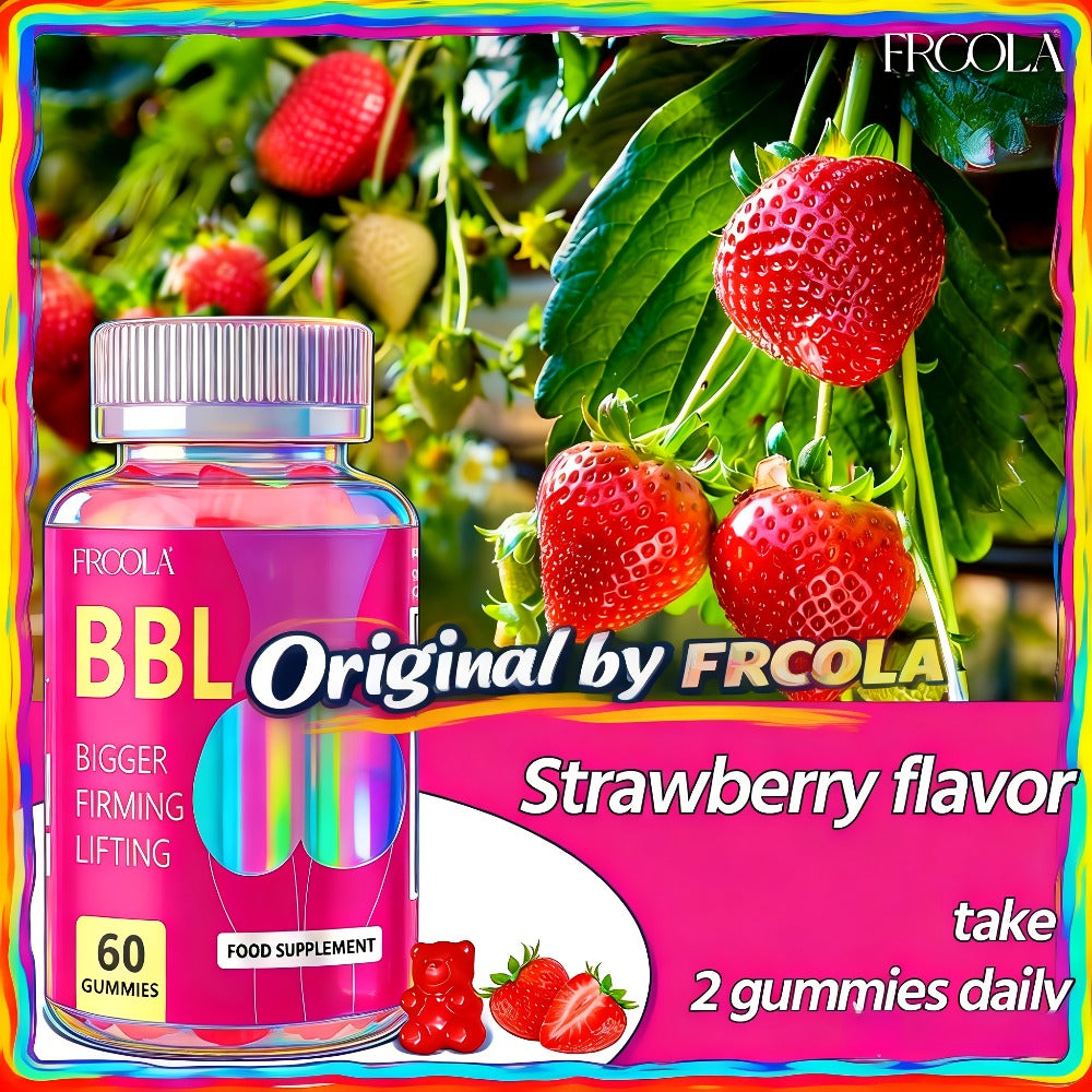 BBL Gummies for Women Butt Enhancement 60 Count Strawberry Flavor for Bath Time, Home Spa and Personal Care — image 6