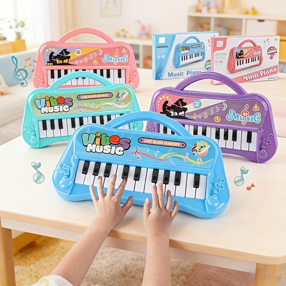 Kids Mini Piano Keyboard 13 Keys, Portable Electronic Music Toy for Toddlers with the Listed Color, Size or Set Options for E