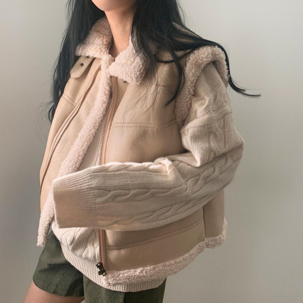 All-match Zipper Vest Jacket Coat For Women