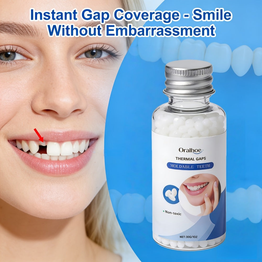 Temporary False Tooth Kit DIY Cosmetic Dental Moldable Thermoplastic Realistic Fit for Missing Broken — image 1