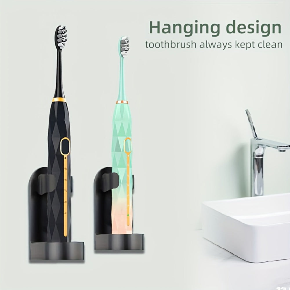 IPX8 Sonic Electric Toothbrush with 8 Replacement Brush Heads – Metal Shaft, USB Rechargeable 500mAh, Travel Case & Holder — 