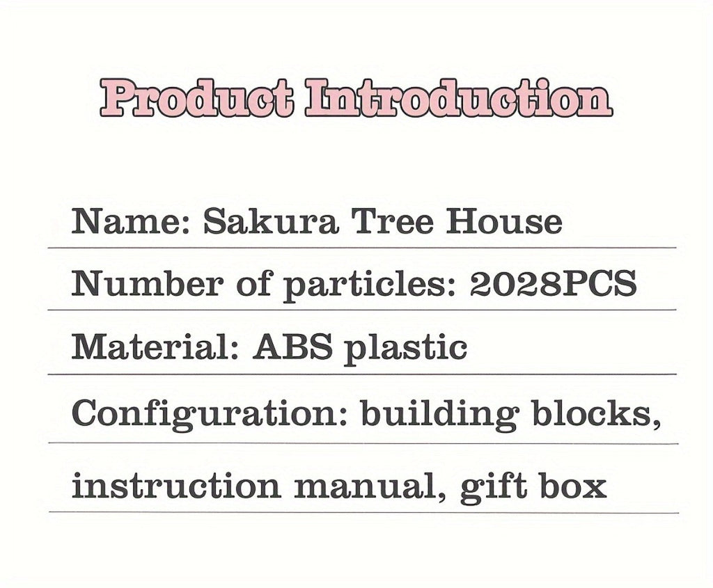 Building Block Set Cherry Blossom Tree House, 1020 or 2028 Micro Pieces with Pink Canopy and Base Display — image 19