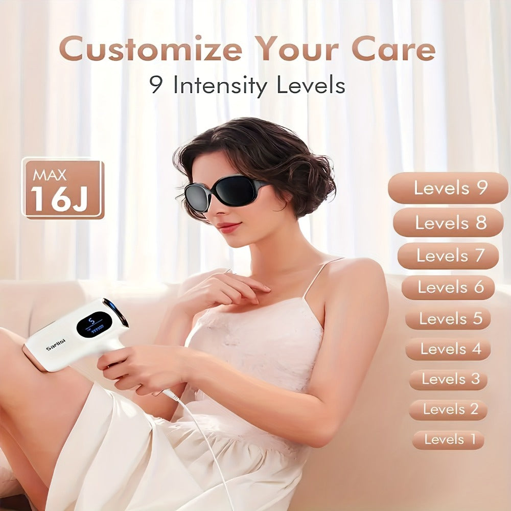 Sarisili AI01 IPL Hair Removal Device with Nine Intensity Levels, Manual and Auto Flash Modes and Display — image 7