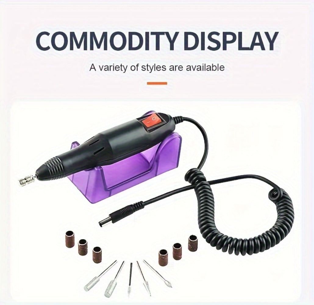 Electric Nail Drill 20000 RPM Console Kit with 6 Bits, 50 Sanding Bands and Standard or 8-in-1 Options — image 39